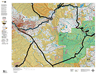New! Land Ownership with Elk Concentrations - Cick on small map images [left] to see a large sample