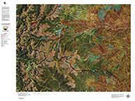 Colorado Hybrid Satellite Unit Maps with Land Ownership and Elk Concentrations