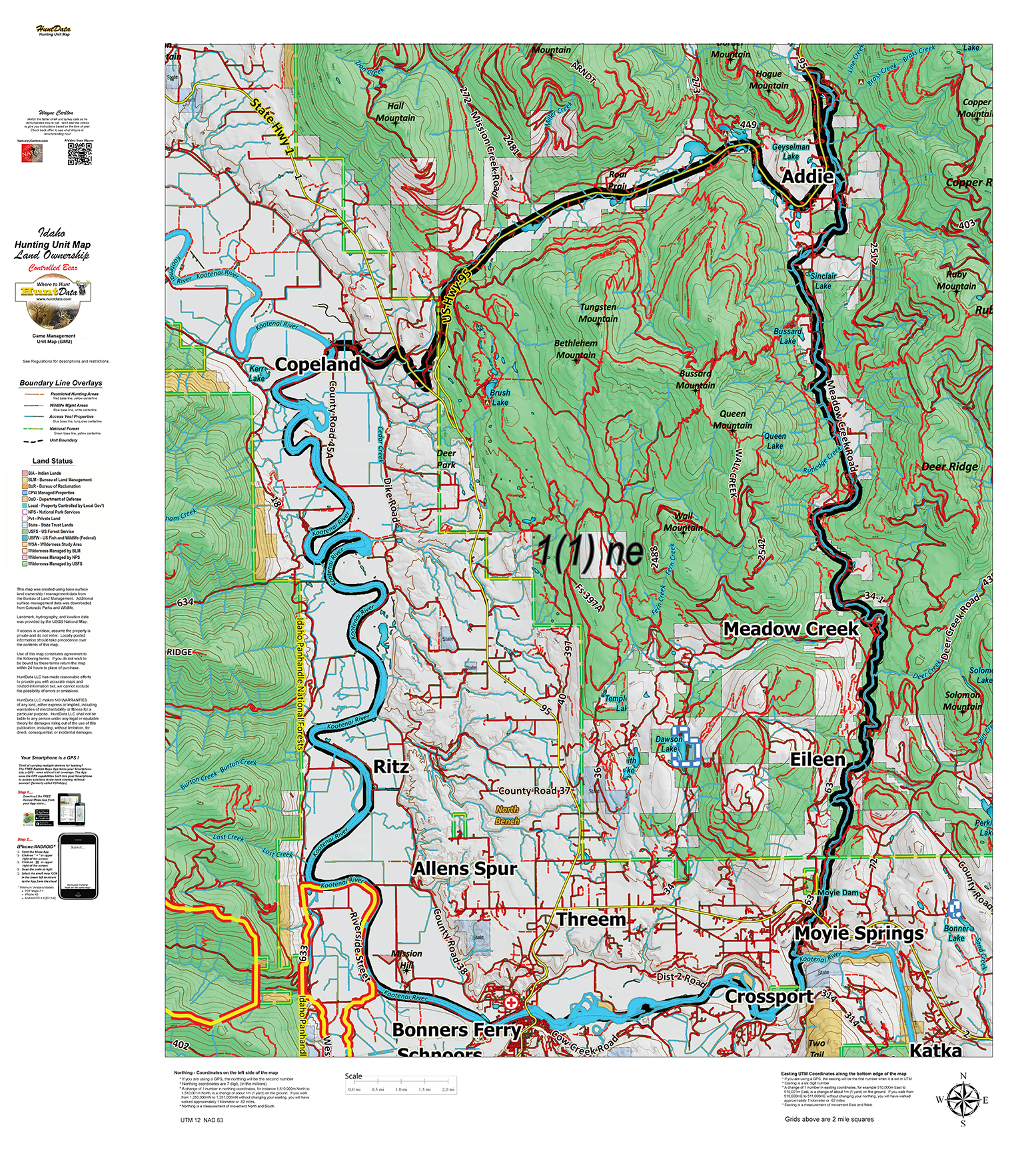 Idaho Bear Land Ownership Maps
