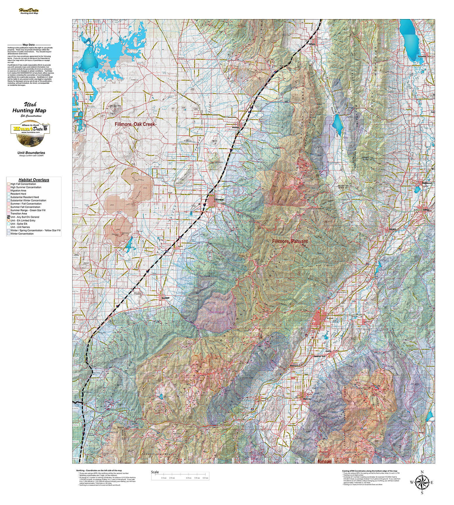UT Elk Habitat Map